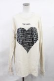 画像1: FICTION TOKYO / Croco Heart Longsleeve T Free ベージュ H-25-01-13-1028-EL-TS-NS-ZH (1)