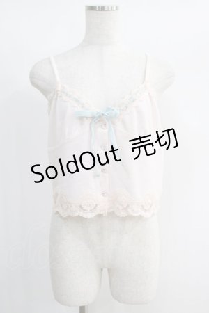 画像: Katie / SWEET ROMANCE camisole  ピンク H-25-01-13-074-LO-TO-KB-ZT414