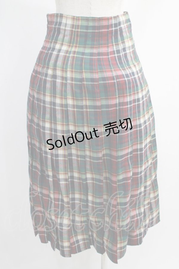 画像3: Candy Stripper / CHECK SWITCHED PLEATS SKIRT S MIX H-25-01-13-008-PU-SK-KB-ZH (3)