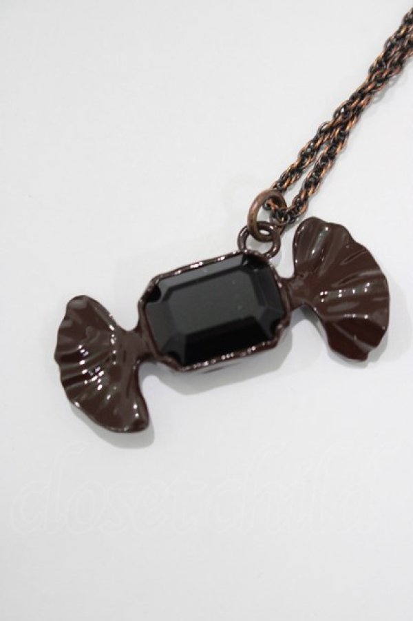 画像1: Q-pot. / Candy Necklace  ブラウン H-25-01-15-058-QP-AC-KB-ZH (1)