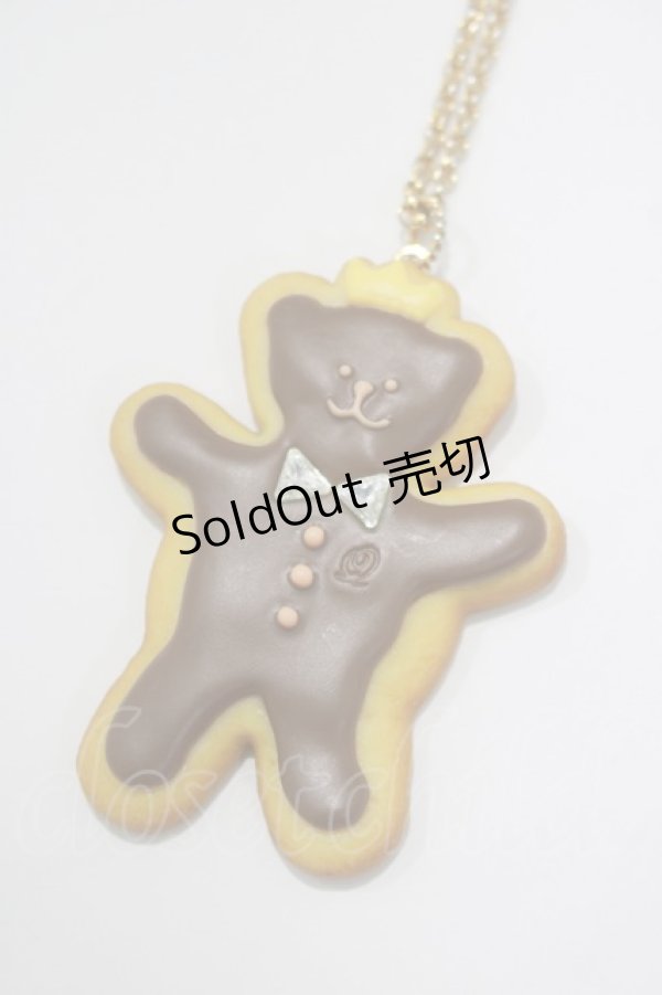 画像1: Q-pot. / Bear Sugar Cookie Necklace   H-25-01-15-061-QP-AC-KB-ZH (1)