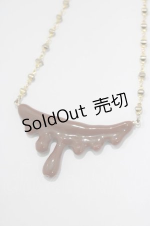 画像: Q-pot. / Bitter Chocolate Melt Necklace   H-25-01-15-064-QP-AC-KB-ZH