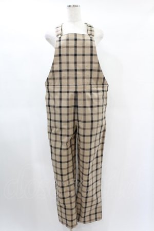 画像: MILKBOY / CHECK SALOPETTE PANTS  ベージュ H-25-01-15-1038-MB-PA-KB-ZH