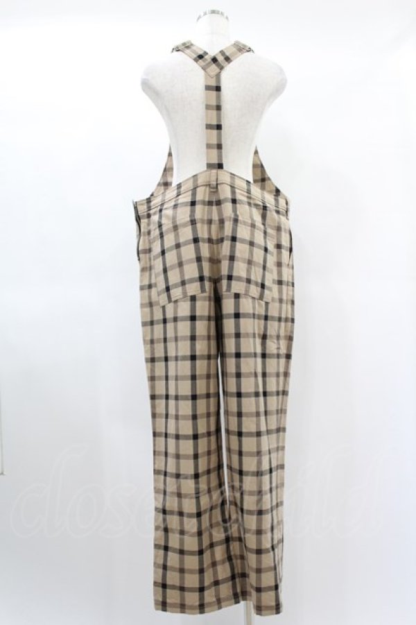 画像2: MILKBOY / CHECK SALOPETTE PANTS  ベージュ H-25-01-15-1038-MB-PA-KB-ZH (2)