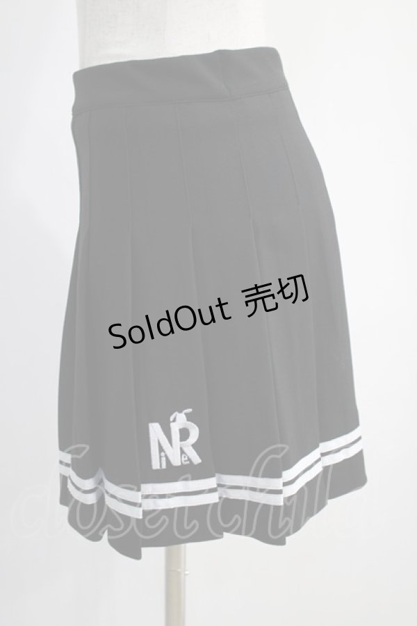 画像2: NieR Clothing / プリーツミニスカート  黒 H-25-01-16-033-PU-SK-KB-ZH (2)