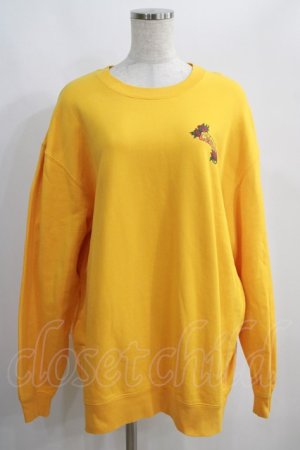 画像: Candy Stripper / TIE DYE DEAD BEAR SWEAT 2 GOLD YELLOW H-25-01-16-046-PU-TO-KB-ZH