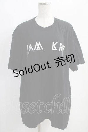 画像: KRY CLOTHING / バックプリントTシャツ  黒×白 H-25-01-16-048-EL-TO-KB-ZT265