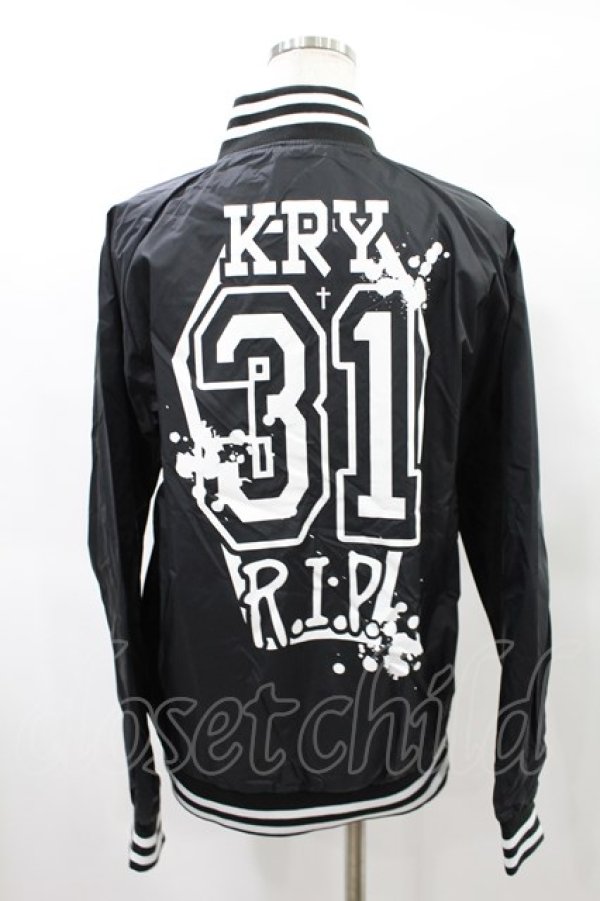 画像2: KRY CLOTHING / バックプリントブルゾンジャケット  黒 H-25-01-17-1027-EL-JA-KB-ZH (2)