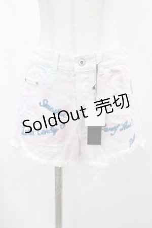 画像: Candy Stripper / DAMAGE SHORT PANTS S ミックスカラー H-25-01-18-1036-PU-PA-KB-ZH