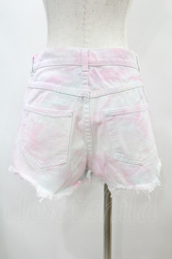 画像2: Candy Stripper / DAMAGE SHORT PANTS S ミックスカラー H-25-01-18-1036-PU-PA-KB-ZH (2)