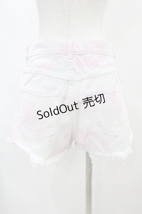 画像2: Candy Stripper / DAMAGE SHORT PANTS S ミックスカラー H-25-01-18-1036-PU-PA-KB-ZH (2)