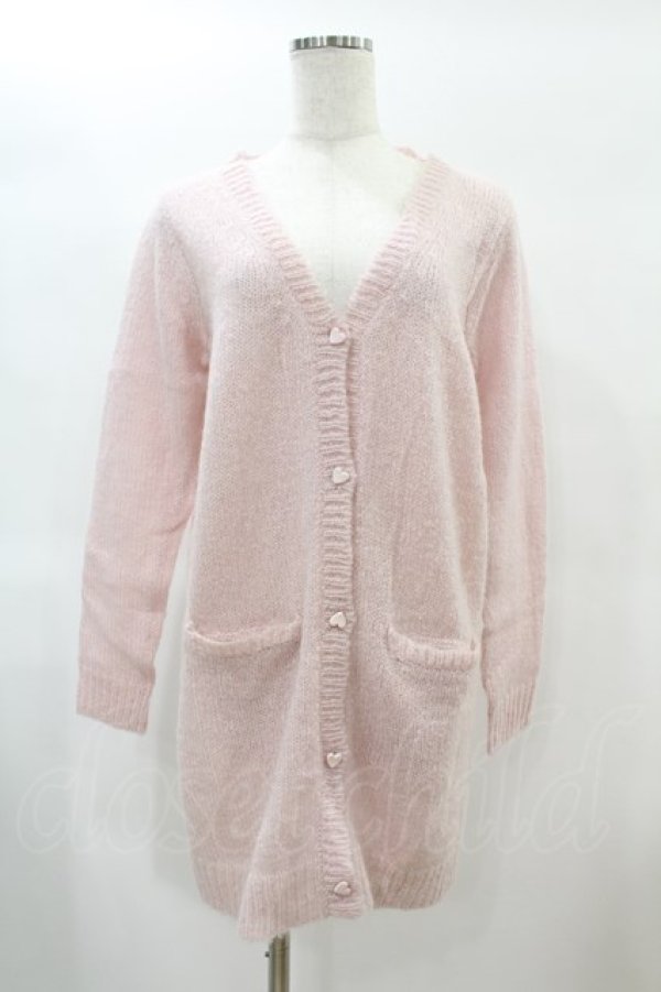 画像1: Candy Stripper / WING LONG CARDIGAN  ピンク H-25-01-18-1039-PU-TO-KB-ZH (1)