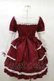 画像2: Angelic Pretty / 立ち襟ワンピース Free ボルドー H-25-01-20-068-AP-OP-NS-ZH (2)