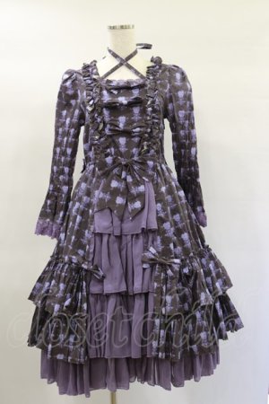 画像: ATELIER PIERROT / Rosy Bouquet Dress size1 パープル H-25-01-20-1060-EL-OP-NS-ZH