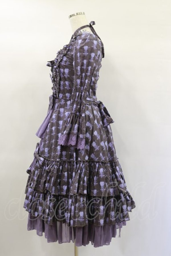 画像3: ATELIER PIERROT / Rosy Bouquet Dress size1 パープル H-25-01-20-1060-EL-OP-NS-ZH (3)