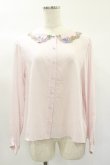 画像1: Jane Marple / Flower embroidery collar blouse  ピンク H-25-01-20-1020-JM-BL-KB-ZH (1)