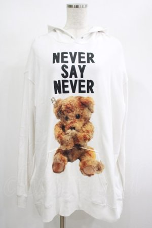 画像: MILKBOY / NEVER SAY NEVER HOODIE  白 H-25-01-21-1071-MB-TO-KB-ZH