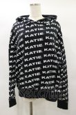 画像1: Katie / KATIE LOGO FAB BIG HOODIE  黒 H-25-01-22-017-LO-TO-KB-ZH (1)