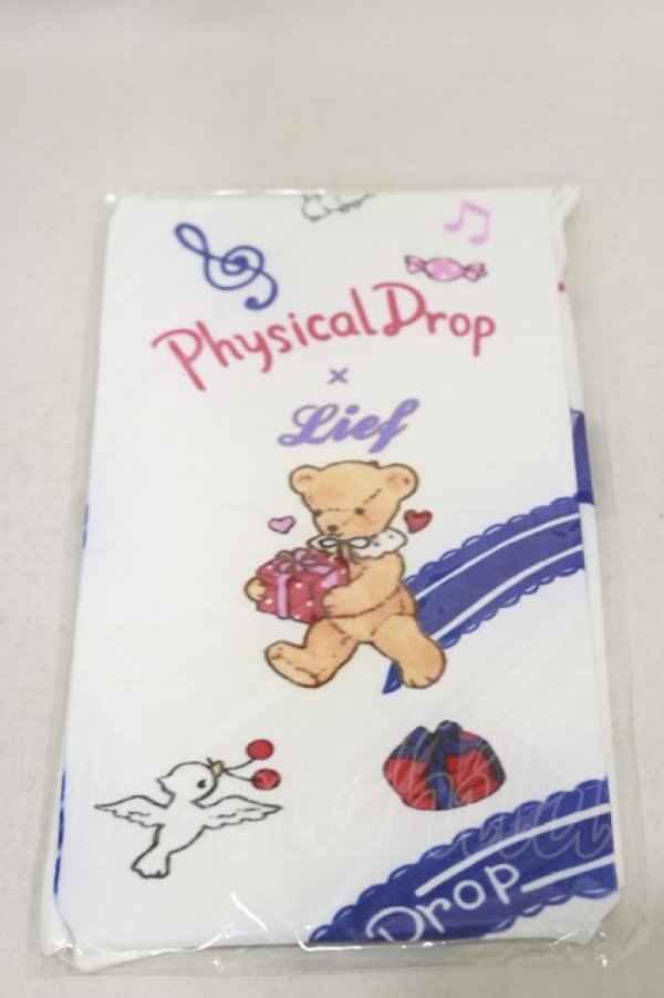 画像1: Physical Drop / Physicaldrop×Liefコラボタイツ（くまのハッピーマーチ）  オフ H-25-01-23-092-LO-ZA-NS-ZH (1)