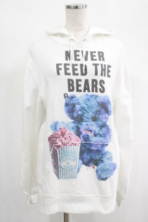 画像: MILKBOY / NEVER FEED BEARパーカー M 白 H-25-01-23-3040-MB-TO-KB-ZH