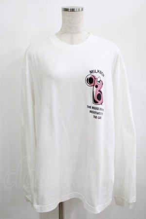 画像: MILKBOY / B LONG SLEEVE TEE  ホワイト H-25-01-26-048-MB-TO-KB-ZH