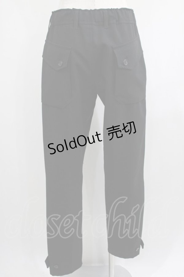 画像3: MILKBOY / TAB PANTS  ブラック H-25-01-26-024-MB-PA-KB-ZH (3)