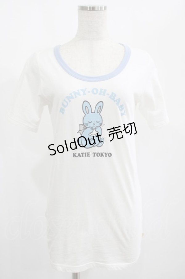 画像1: Katie / BUNNY-OH-BABY ringer tee   H-25-01-30-028-LO-TO-KB-ZH (1)