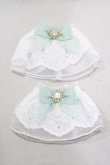 画像1: RoseMarie seoir / lace cuffs  オフ/ミント H-25-02-03-1056-LO-ZA-NS-ZH (1)