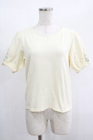 画像: F&A / スズラン刺繍パフT Free IVORY H-25-02-03-054-LO-TO-NS-ZH