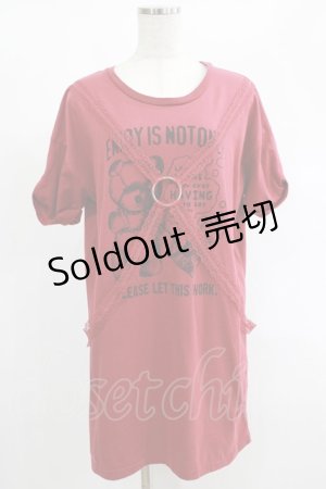 画像: Ank Rouge / パラシュートTee M ワイン H-25-02-03-060-CA-TS-NS-ZH