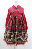 画像1: Angelic Pretty / British Bearカットワンピース Free レッド H-25-02-04-1023-AP-OP-NS-ZH (1)