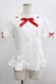 画像1: Angelic Pretty / Dessert Berryブラウス Free オフ/レッド H-25-02-06-049-AP-BL-NS-ZH (1)