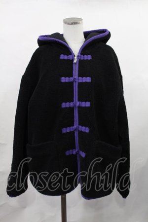 画像: Candy Stripper / HUG HUG KOALA BOA CHINA JACKET  ブラック H-25-02-06-1011-PU-JA-KB-ZH