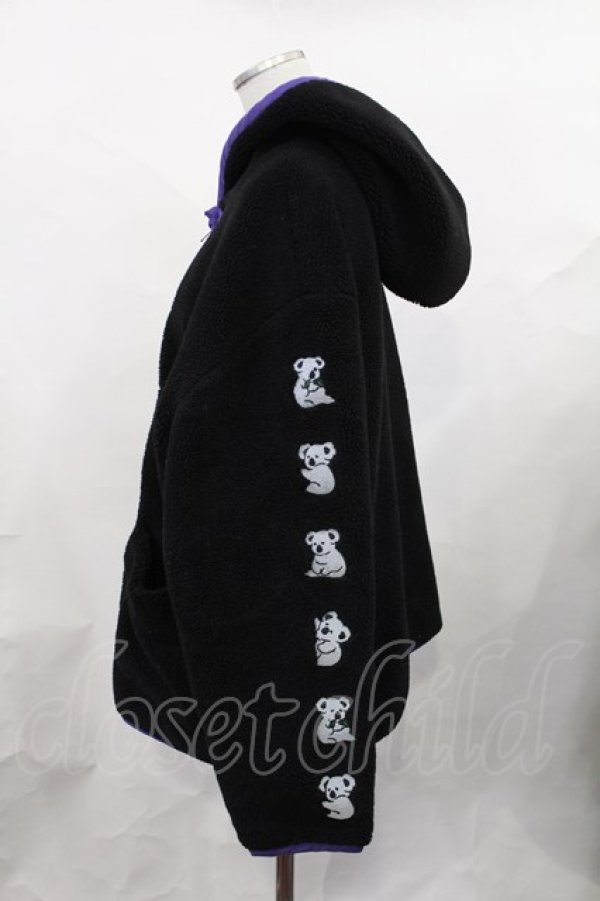 画像2: Candy Stripper / HUG HUG KOALA BOA CHINA JACKET  ブラック H-25-02-06-1011-PU-JA-KB-ZH (2)