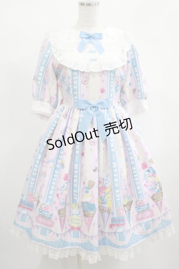 画像1: Angelic Pretty / Ice Cream Parlorワンピース Free ピンク H-25-02-09-002-AP-OP-NS-ZH (1)