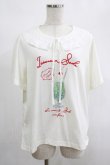 画像1: axes femme / 襟付クリームソーダ柄Tシャツ Free オフ H-25-02-10-054-AX-TS-NS-ZH (1)