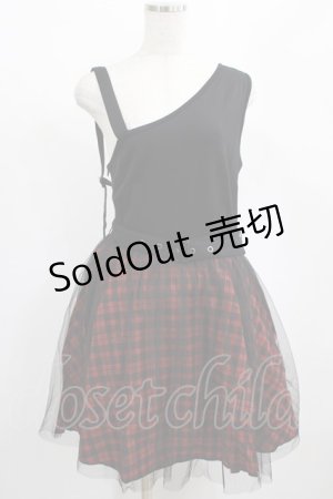 画像: PUNK RAVE / MIA DRESS M ブラック×レッド H-25-02-12-004-PU-OP-KB-ZY