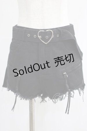 画像: PUNK RAVE / SWEETHEART SHORTS S ブラック H-25-02-12-038-PU-PA-KB-ZS