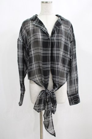 画像: PUNK RAVE / WHITE TARTAN REBEL SHIRT XS-M ホワイト H-25-02-12-045-PU-BL-KB-OS