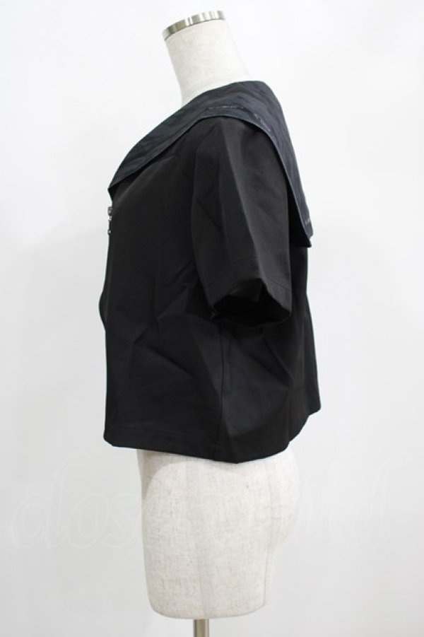 画像2: PUNK RAVE / Chinese Style Silk Fan black sailor collar girl uniform jacket XL ブラック H-25-02-12-053-PU-TO-KB-OS (2)