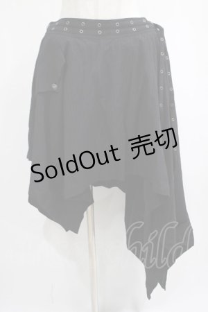 画像: PUNK RAVE / Libra skirt 4XL ブラック H-25-02-12-020-PU-SK-KB-OS