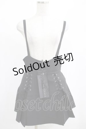 画像: PUNK RAVE / Leeloo high waist skirt M ブラック H-25-02-12-022-PU-SK-KB-ZH