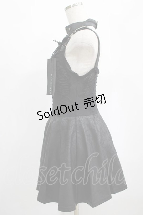 画像2: PUNK RAVE /ACK WIDOW DRESS M-L ブラック H-25-02-12-003-PU-OP-KB-ZH (2)