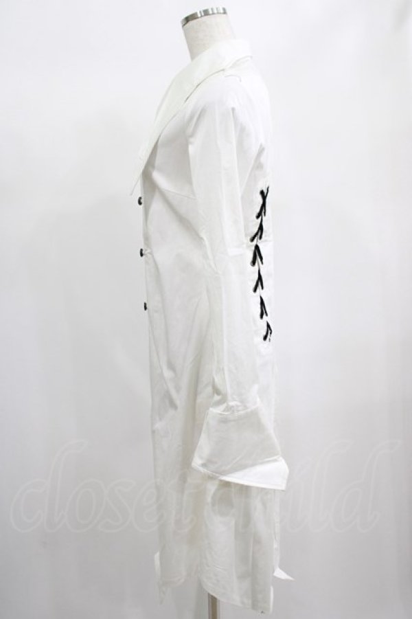 画像2: PUNK RAVE / Vampire bat white shit-dress XS ホワイト H-25-02-13-040-PU-OP-KB-ZS (2)