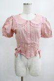 画像1: DARK IN LOVE / Pink princess heart button doll collar blouse S ピンク H-25-02-13-059-PU-BL-KB-ZS (1)