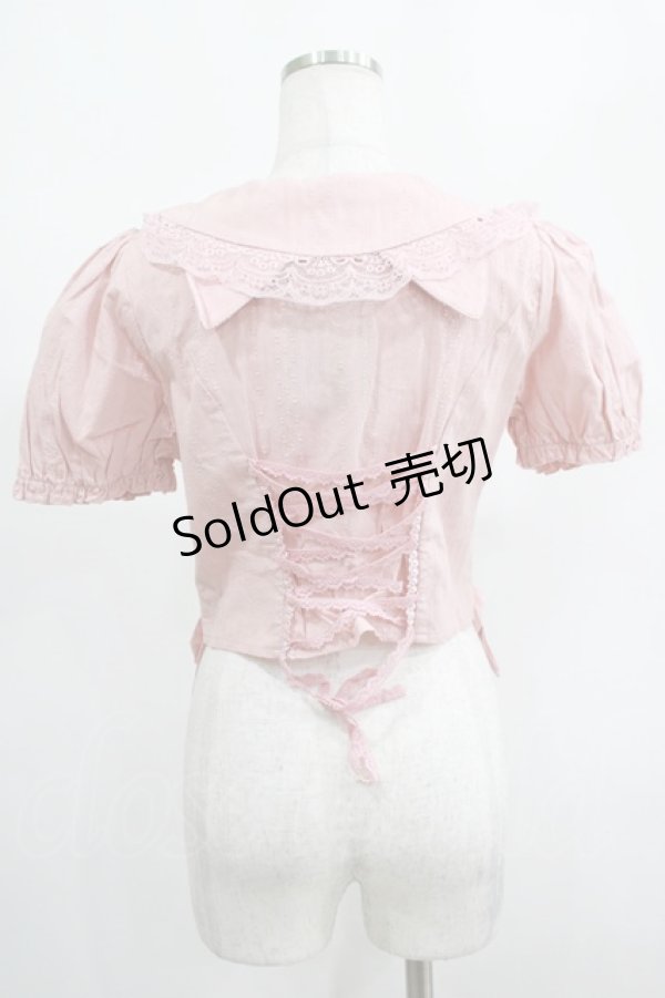 画像3: DARK IN LOVE / Pink princess heart button doll collar blouse S ピンク H-25-02-13-059-PU-BL-KB-ZS (3)