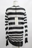 画像3: PUNK RAVE / Insanity striped sweater Free ホワイト H-25-02-13-061-PU-TO-KB-OS (3)