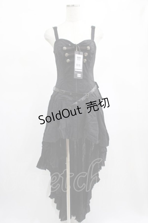 画像1: PUNK RAVE / Dryad Long Steampunk Dress S ブラック H-25-02-13-009-PU-OP-KB-ZH (1)