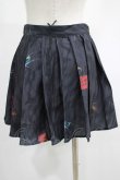 画像3: PUNK RAVE / Black printed pleated skirt XS ブラック H-25-02-13-031-PU-SK-KB-ZY (3)