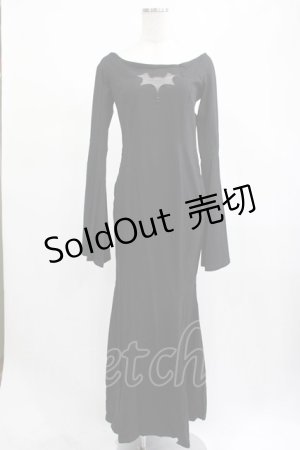 画像: PUNK RAVE / Gothic Bat Code Dress M-L ブラック H-25-02-14-1012-PU-OP-KB-ZH